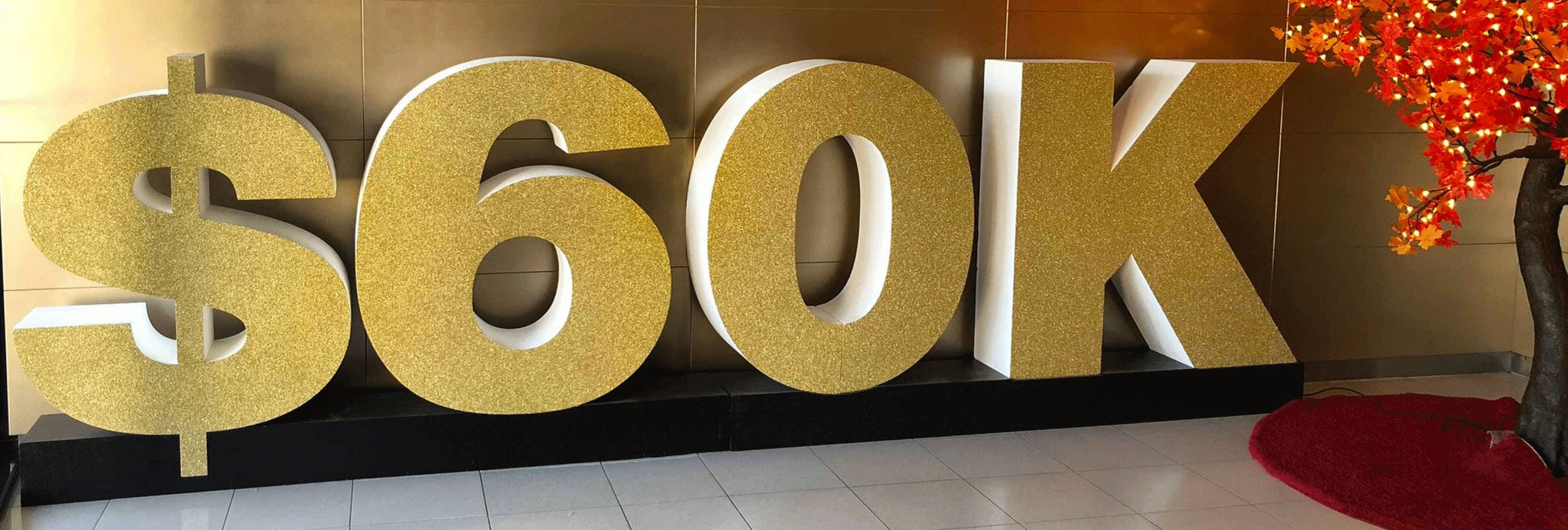Custom 3D Foam Letters & Numbers for Events and Businesses